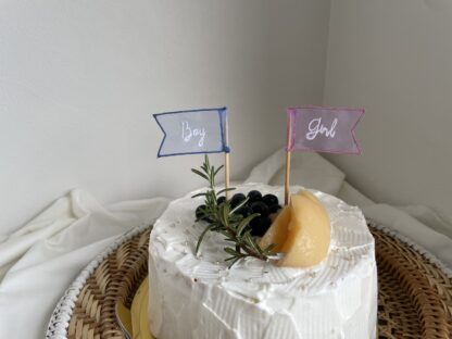 cake topper (gender reveal)&monthly card - 画像 (3)