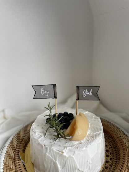 cake topper (gender reveal)&monthly card - 画像 (2)