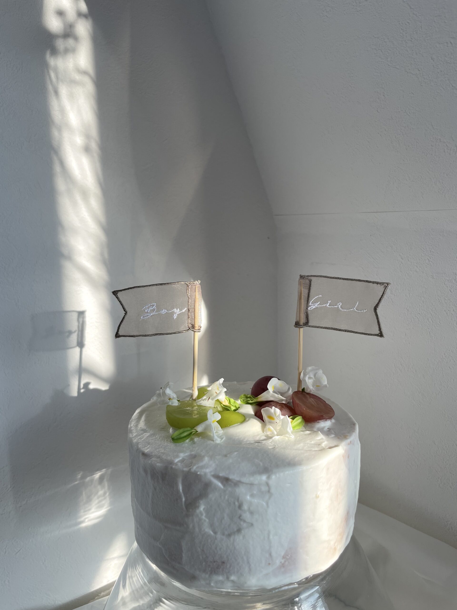 cake topper (gender reveal)&monthly card